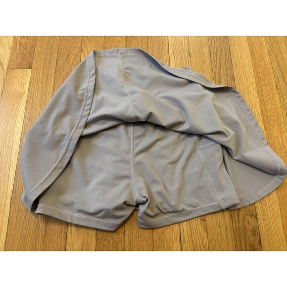 Popflex Crisscross Hourglass Twirl Skort Skirt Mini Rose Grey Size M Athletic - Picture 5 of 6